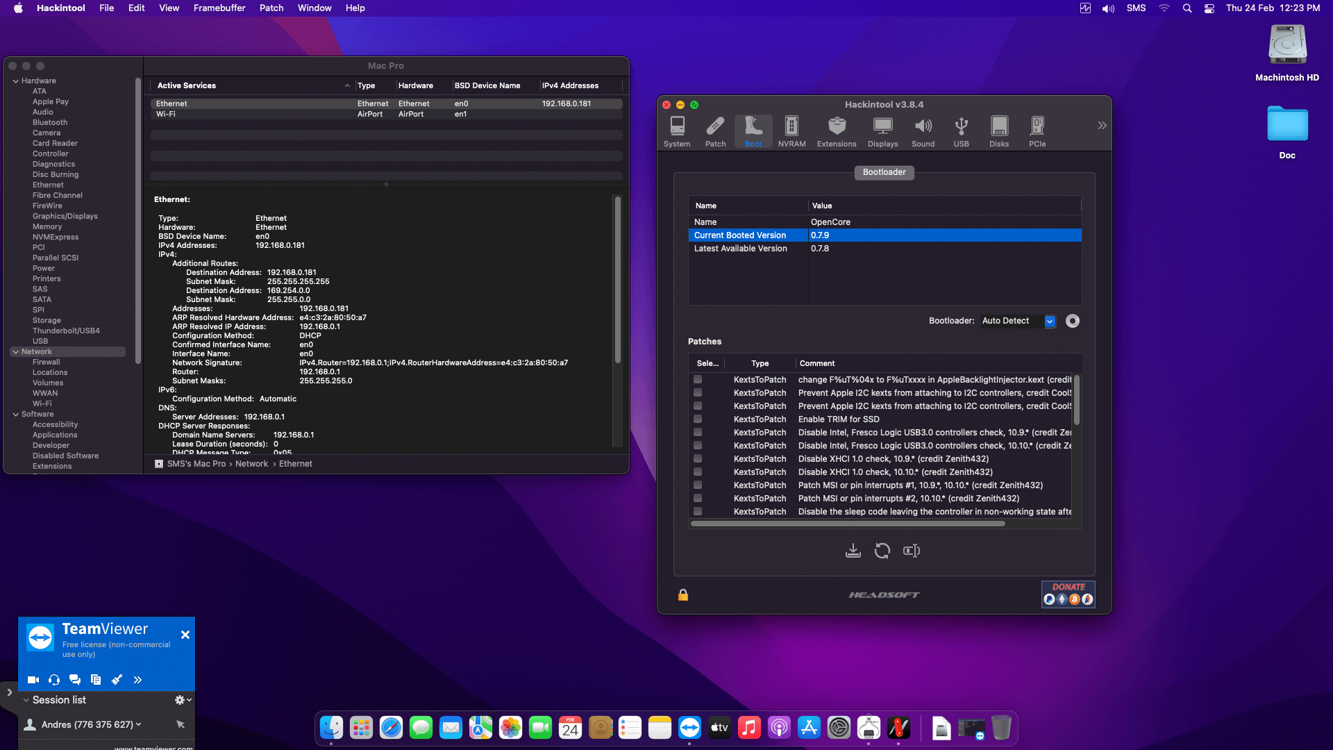 Gigabyte Z690 UD AX DDR4 + Intel Core i9 12900K + ASUS 6600XT OpenCore 8