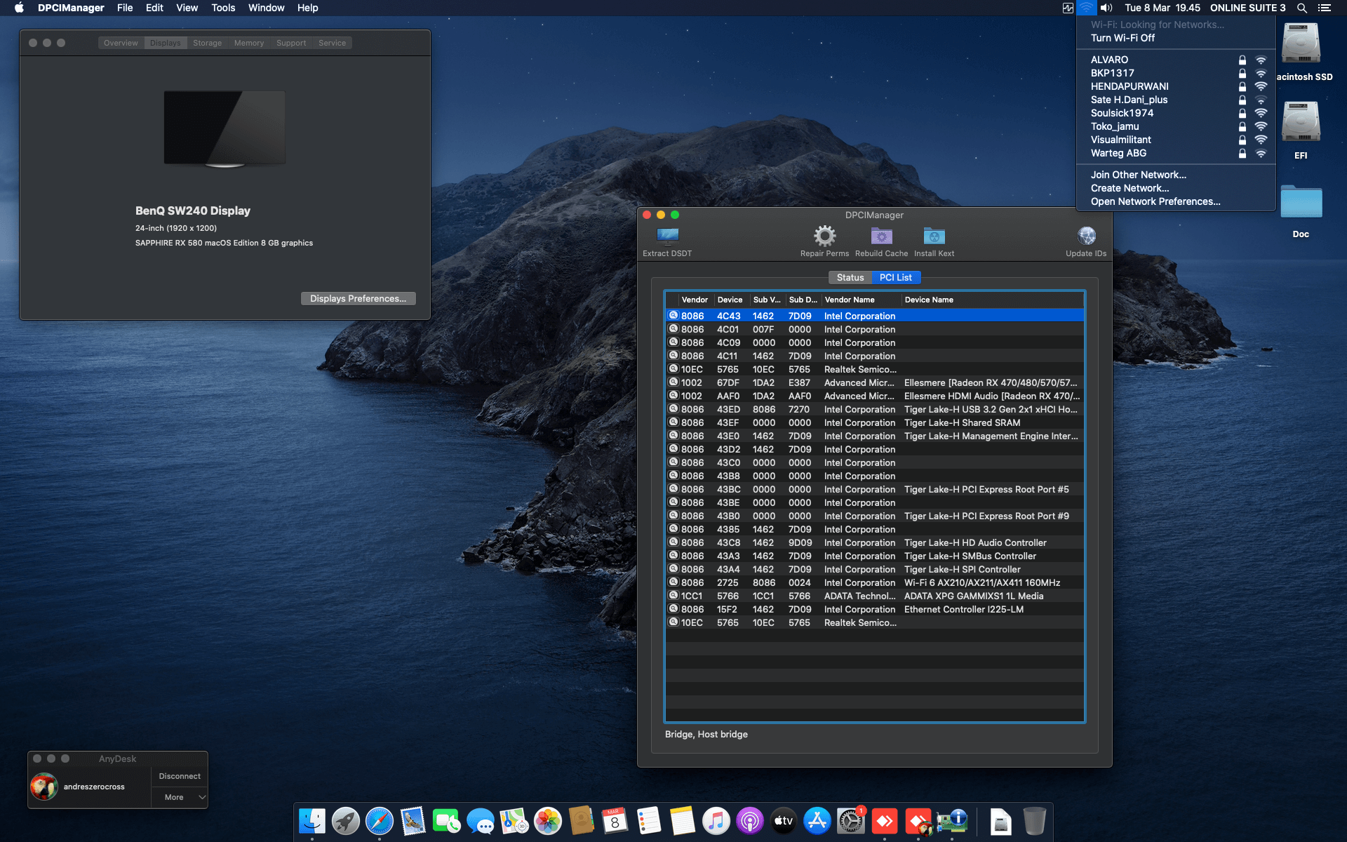 MSI Z590 PRO Wifi + Intel Core i9 11900F + Sapphire RX 580   OpenCore 2