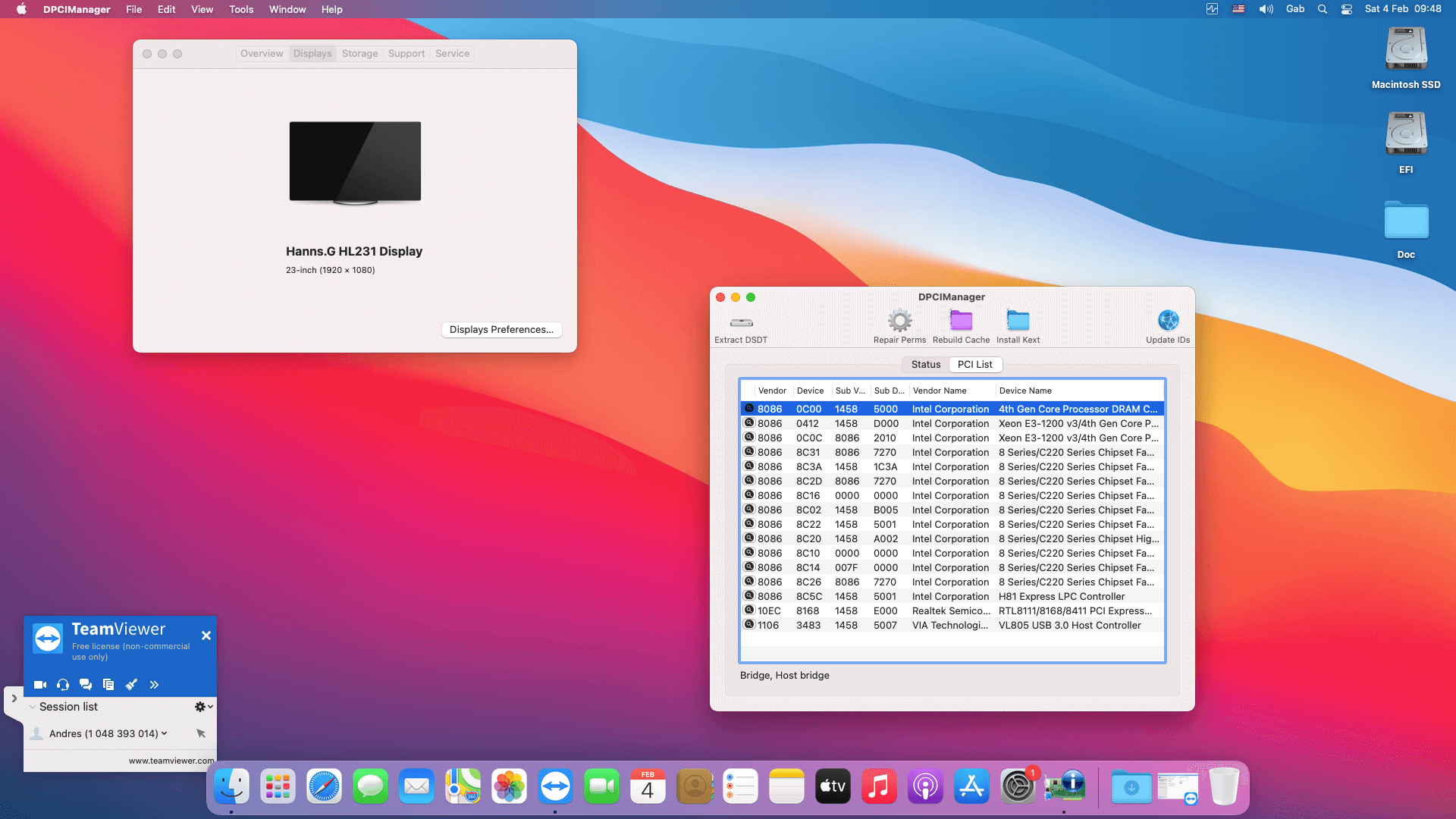 Gigabyte GA H81M D2V + Intel Core i3 4150   OpenCore 2