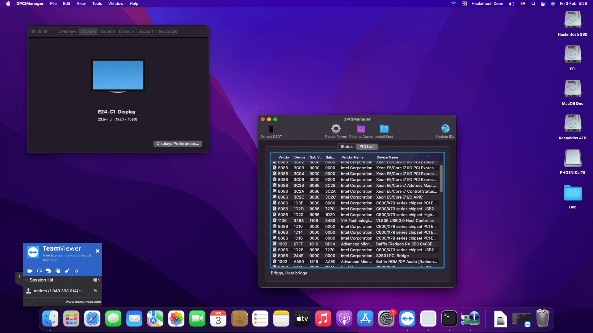 Huananzhi X79 ZD3 + Intel Xeon E5 2689 + Maxsun RX 550   OpenCore 2