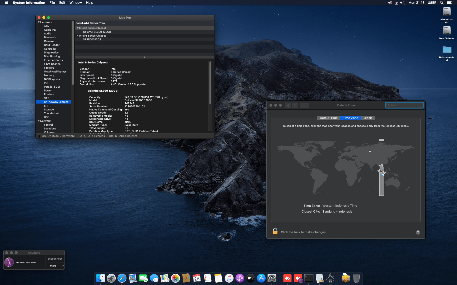 Maxxon H61M X + Intel Core i7 3770 + RX 570 5