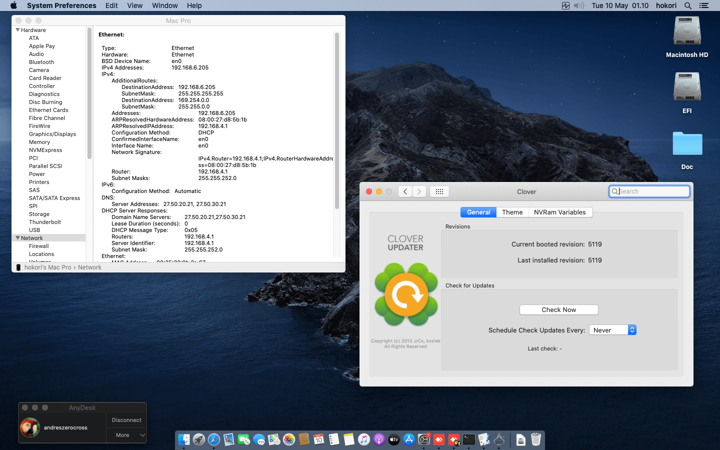 Asrock H55M LE + Intel Xeon X3430 + Gigabyte GT710 CLOVER 8