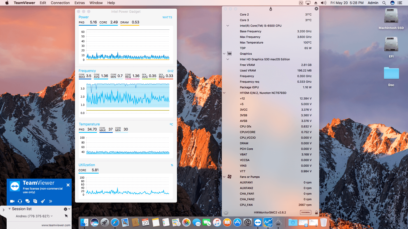 Asus H110M E:M.2 + Intel Core i5 6500   OpenCore 3