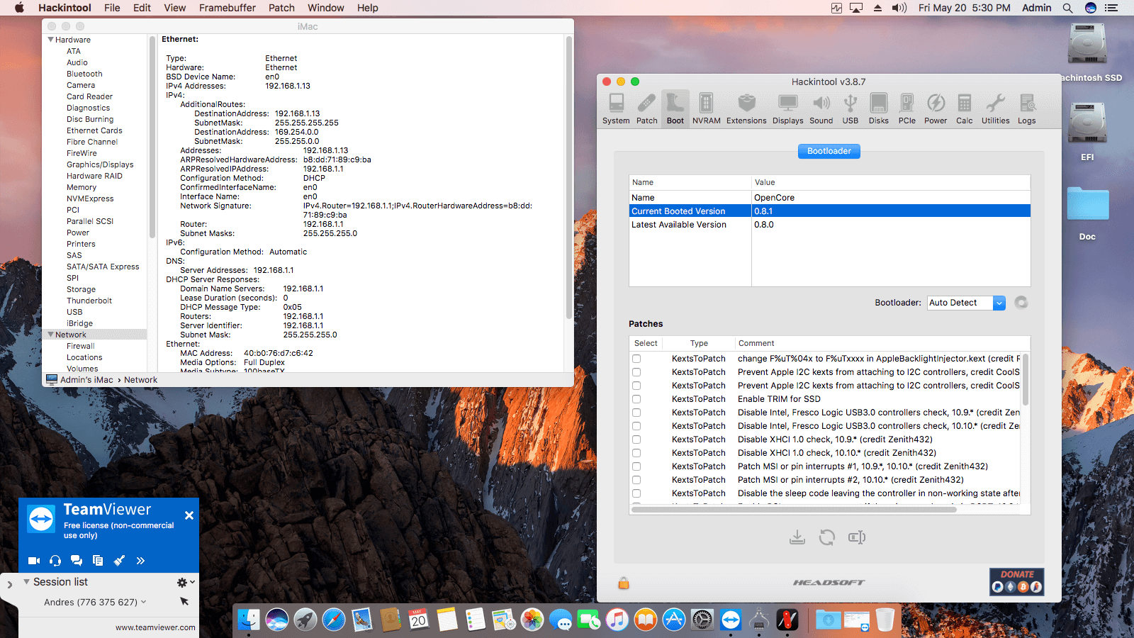 Asus H110M E:M.2 + Intel Core i5 6500   OpenCore 9