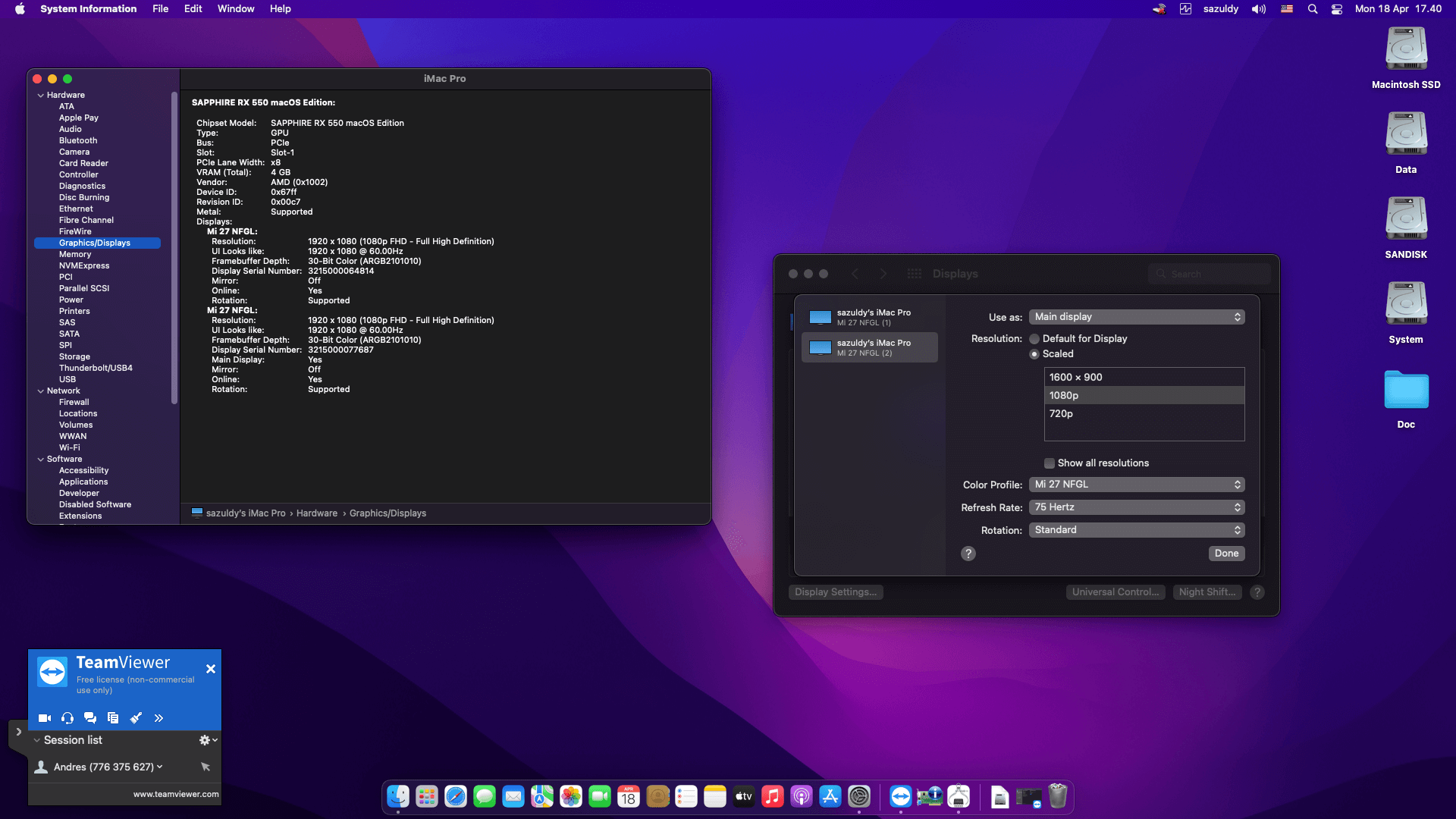 Asus Prime H510M E + Intel Core i5 10400F + Sapphire RX 550 OpenCore 4