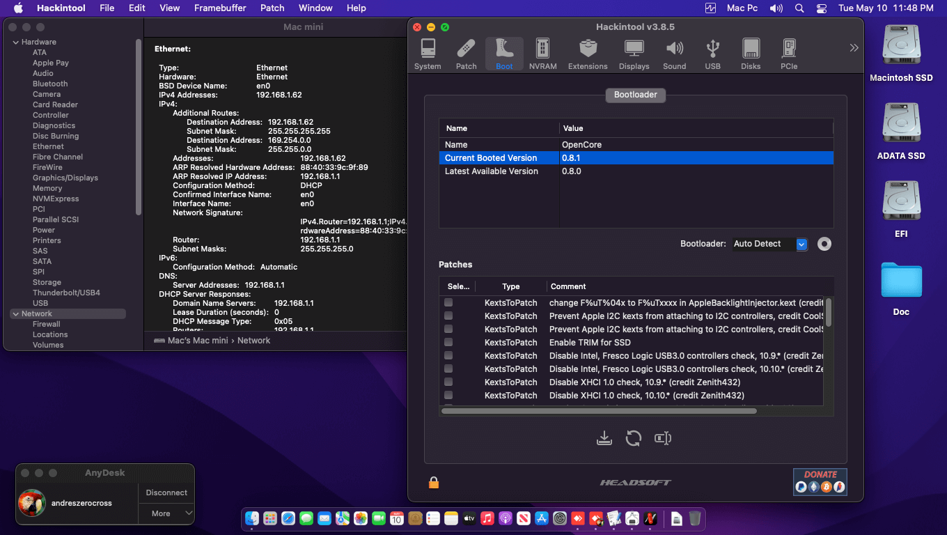 MSI B460M Pro + Intel Core i5 10400   OpenCore 9