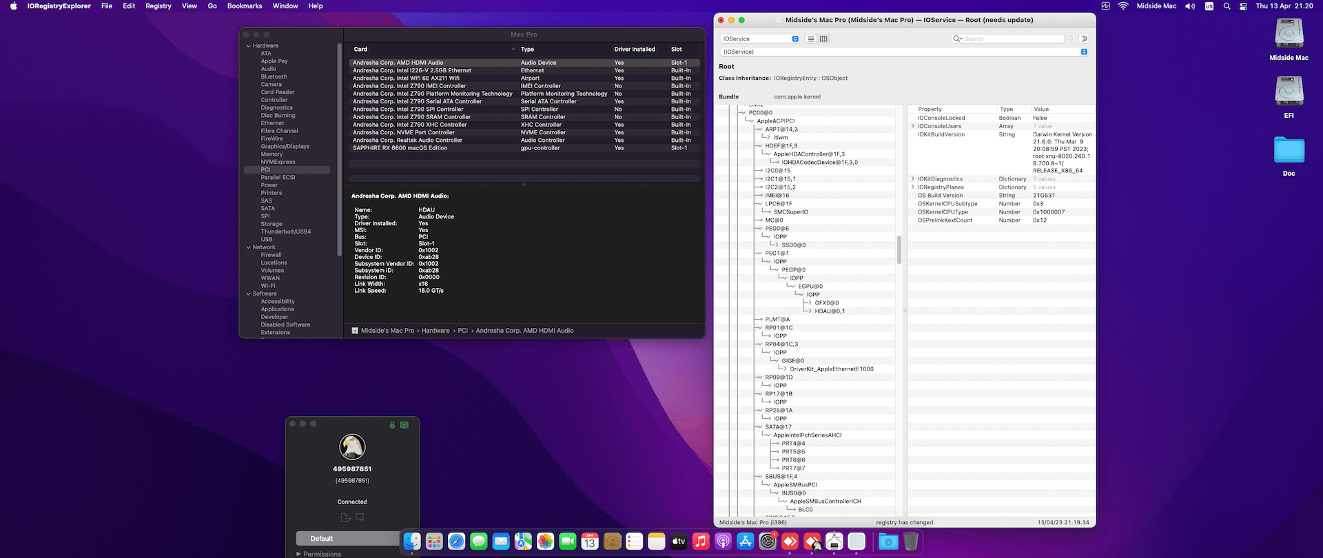 Asus ROG Strix Z790 F Gaming Wifi + Intel Core i9 13900K + Sapphire RX 6600   OpenCore 9