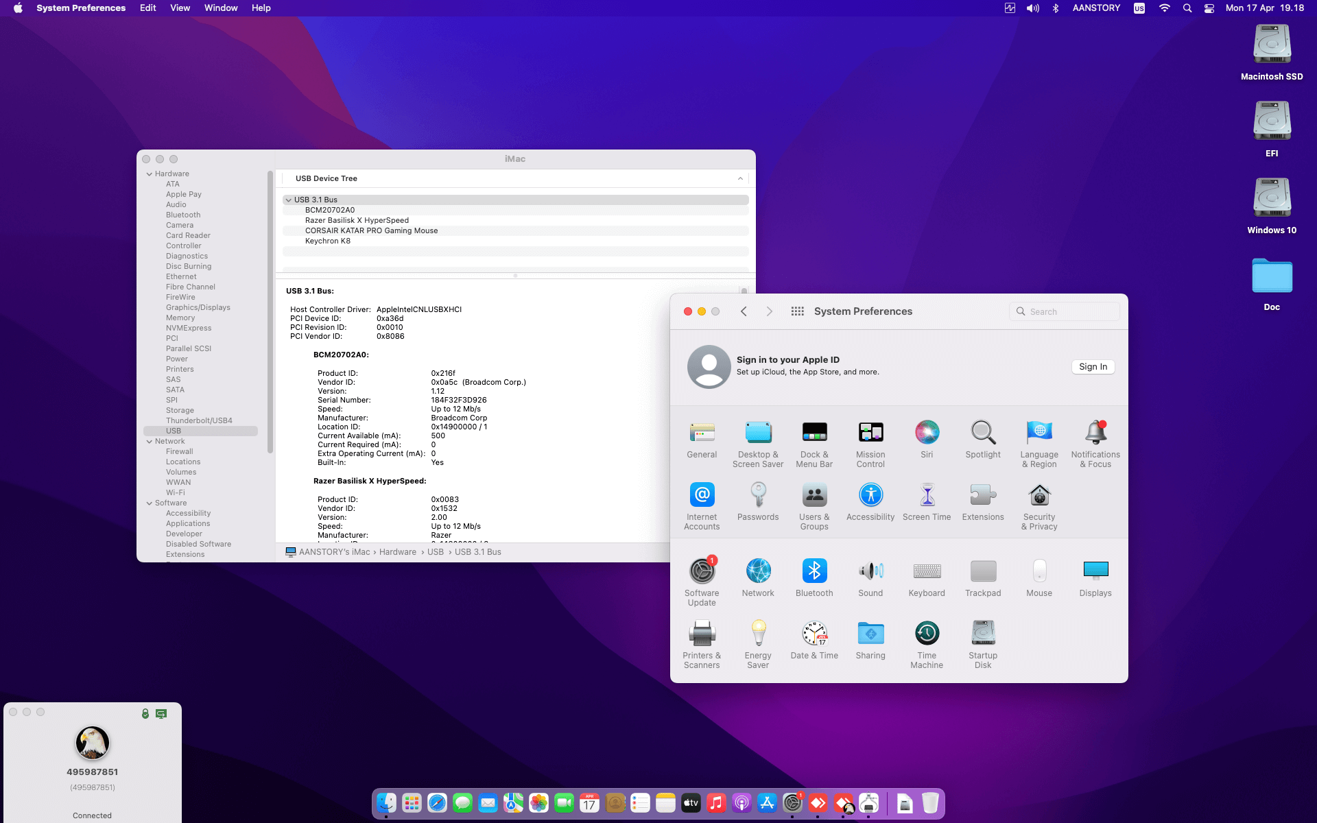Gigabyte B360N Wifi + Intel Core i5 8600K + MSI RX 5500 XT 2nd   OpenCore 3