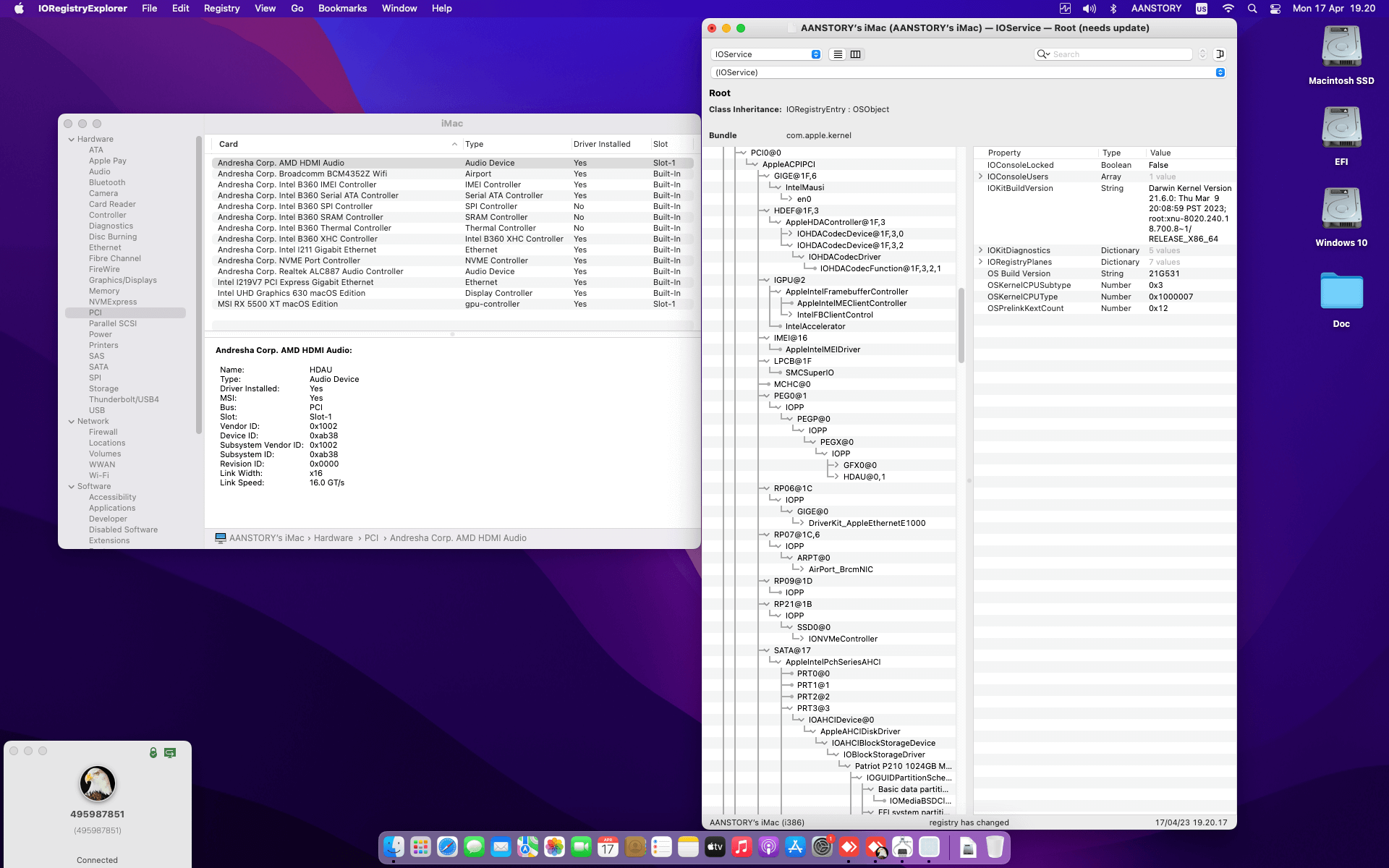 Gigabyte B360N Wifi + Intel Core i5 8600K + MSI RX 5500 XT 2nd   OpenCore 9
