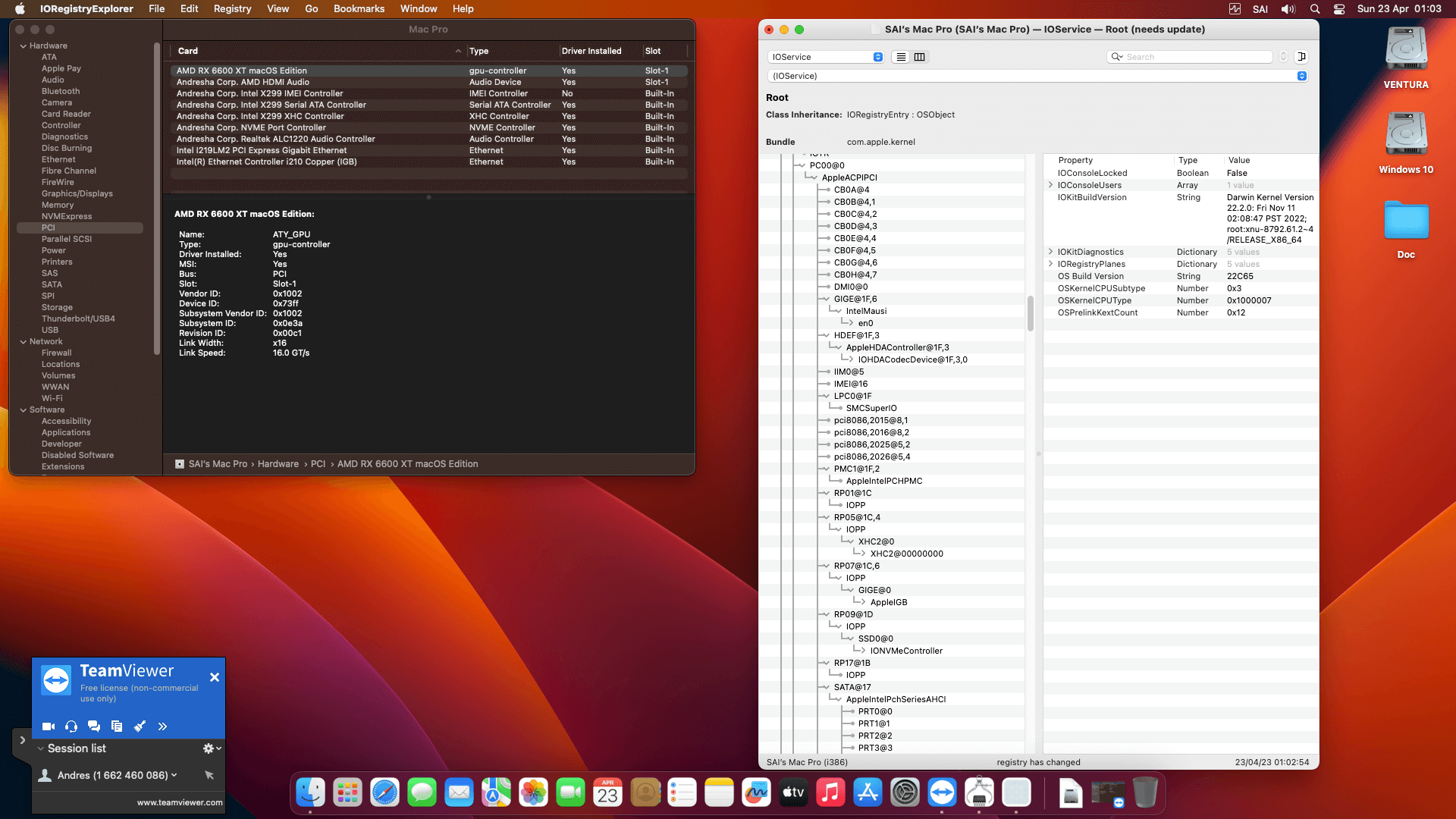 Gigabyte X299 WU8 + Intel Core i9 10900X + OEM AMD RX 6600 XT   OpenCore 9