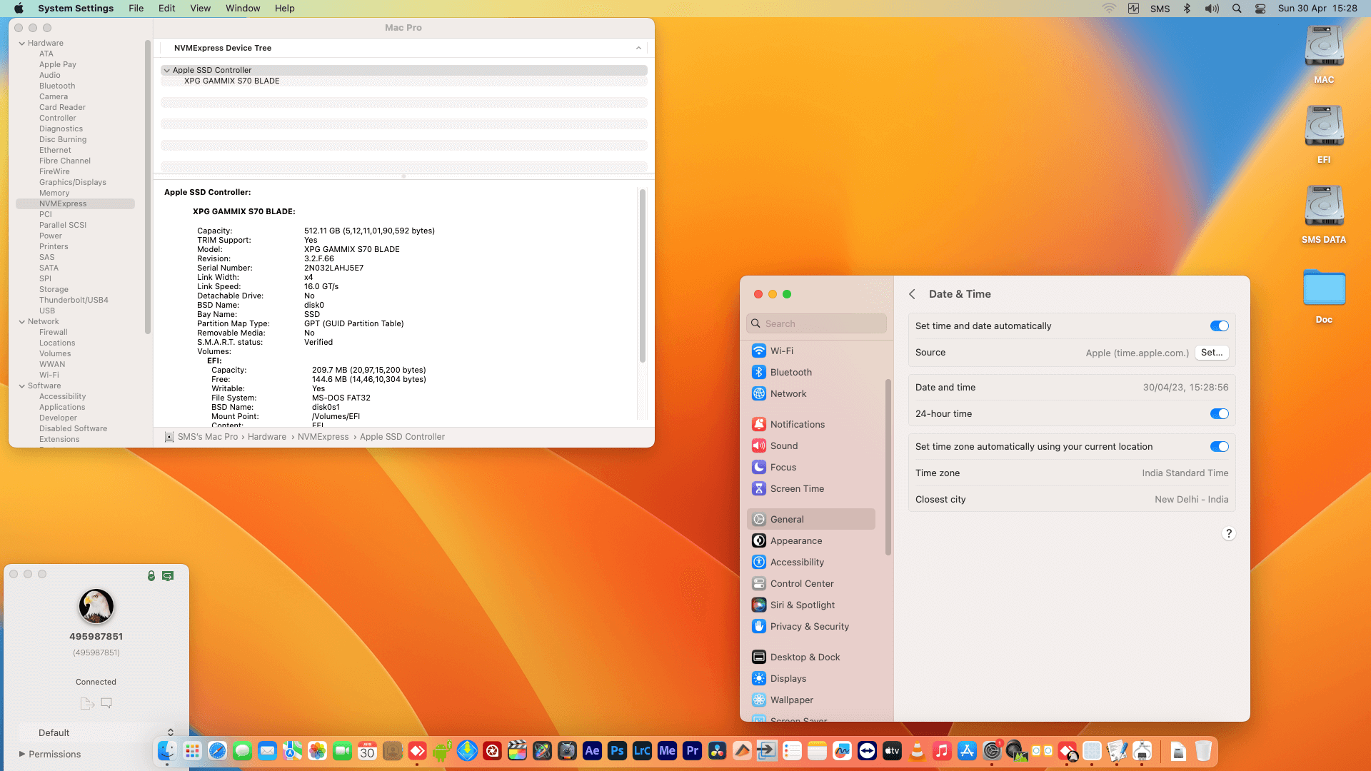 Gigabyte Z790 UD AX + Intel Core i9 12900K + MSI RX 6650 XT OpenCore 6