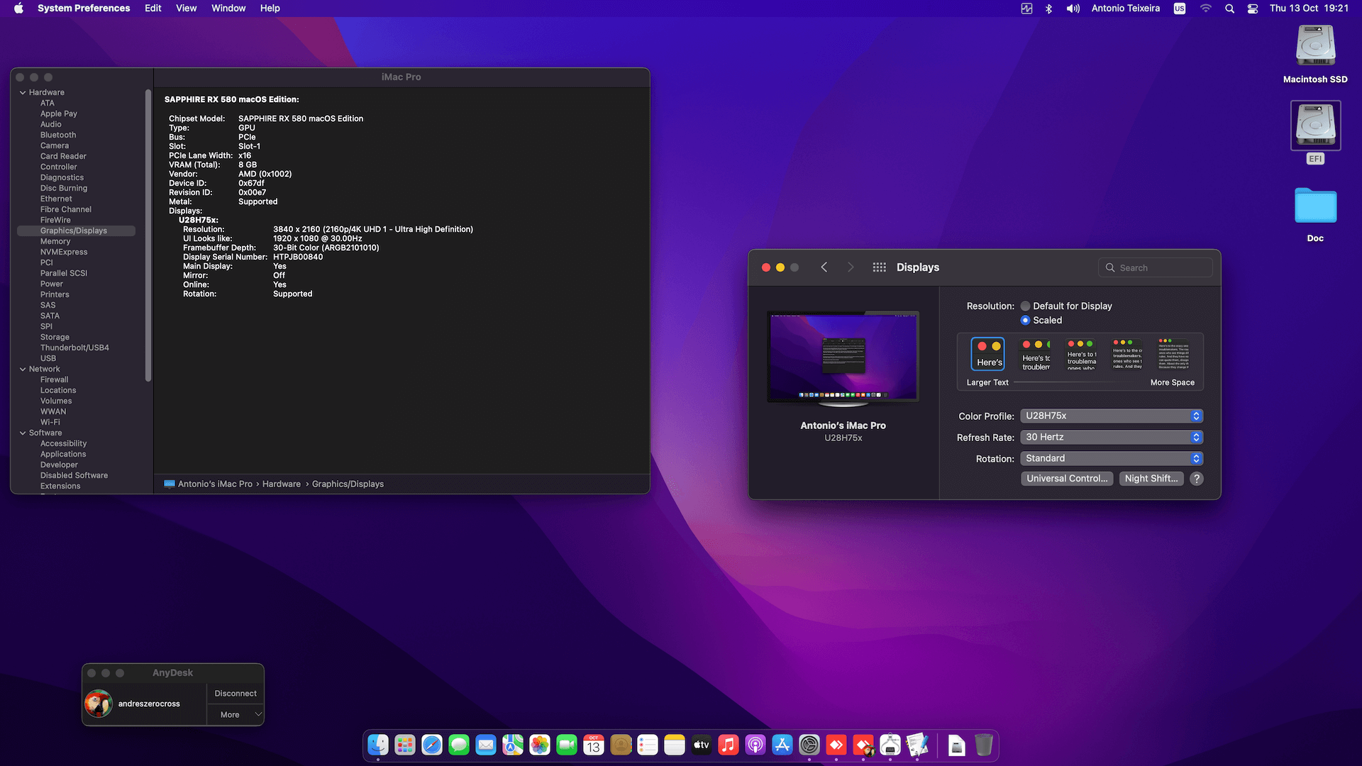Asus Rampage V Extreme:U3.1 + Intel Xeon E5 2650 V3 + Sapphire RX 580 OpenCore 4