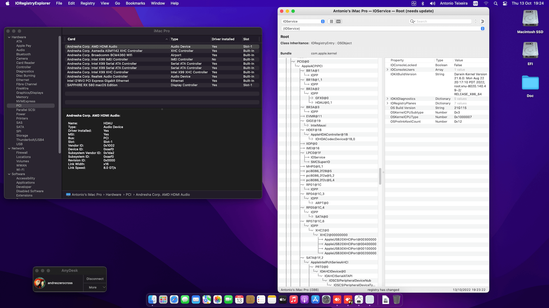 Asus Rampage V Extreme:U3.1 + Intel Xeon E5 2650 V3 + Sapphire RX 580 OpenCore 9