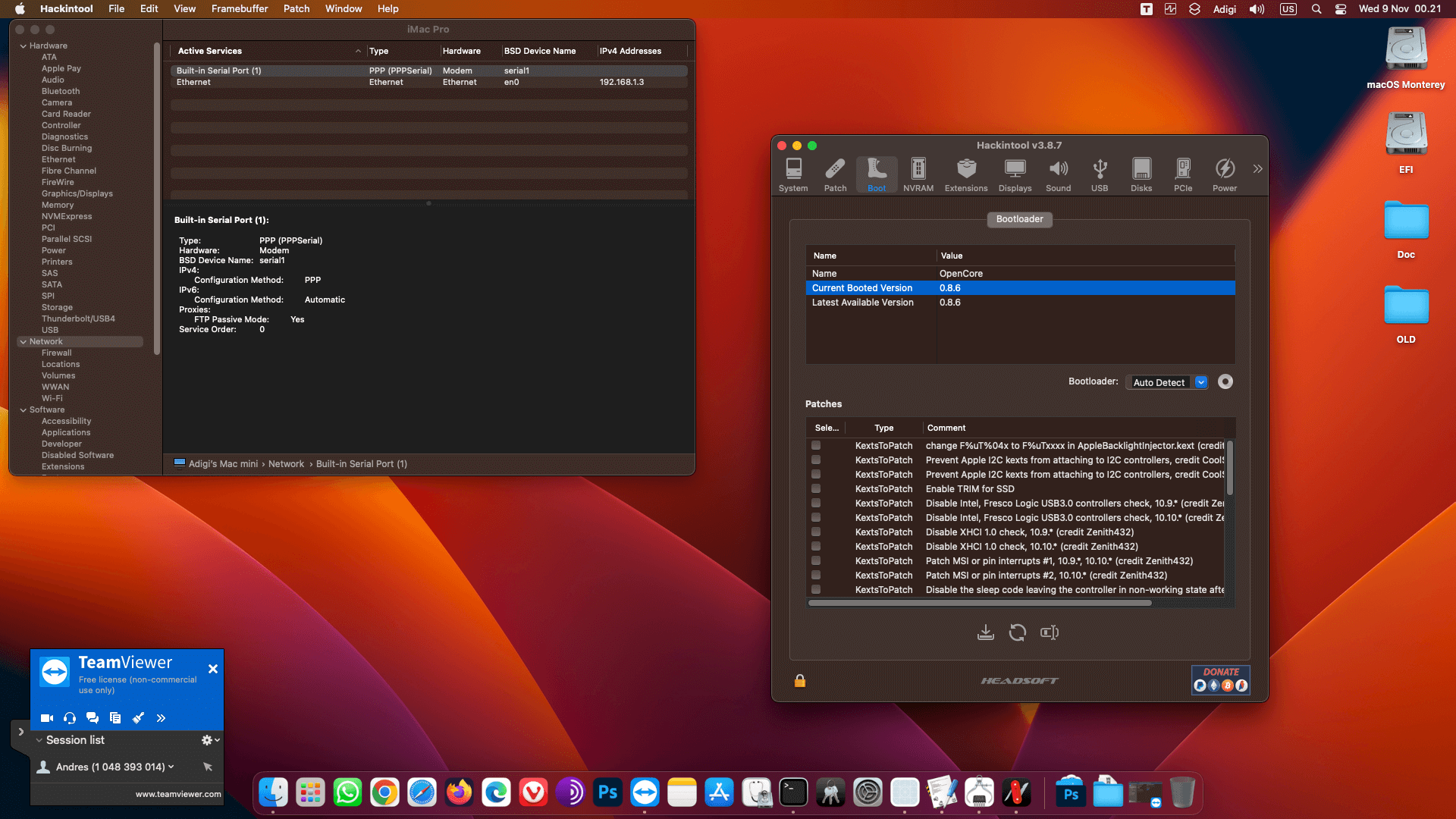 Gigabyte GA Z97X Gaming 3 + Intel Core i7 4790 + Sapphire RX 580 OpenCore 8