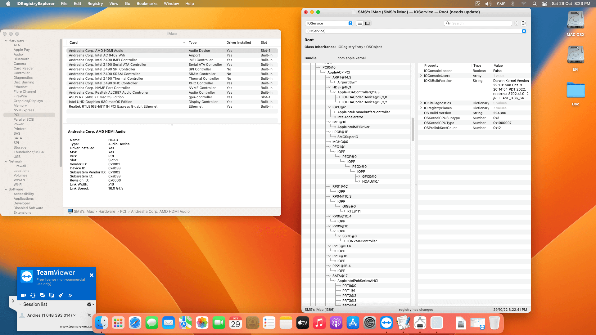 Gigabyte Z490 UD AC + Intel Core i9 10850K + Asus RX 5600 XT   OpenCore 9