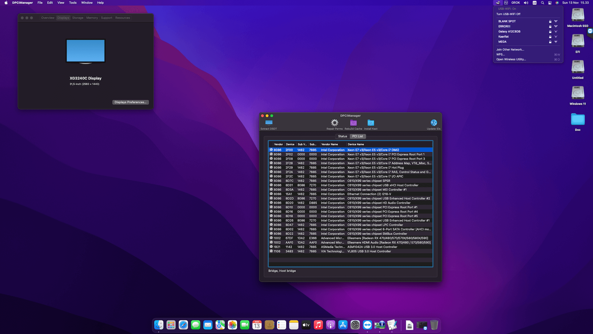 MSI X99S SLI PLUS + Intel Core i7 5930K + Sapphire RX 580   OpenCore 2