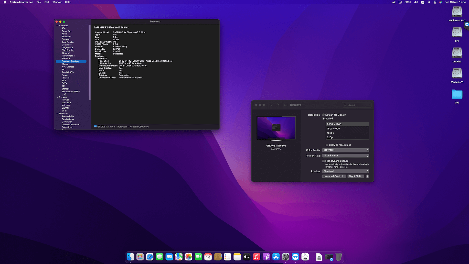 MSI X99S SLI PLUS + Intel Core i7 5930K + Sapphire RX 580   OpenCore 4
