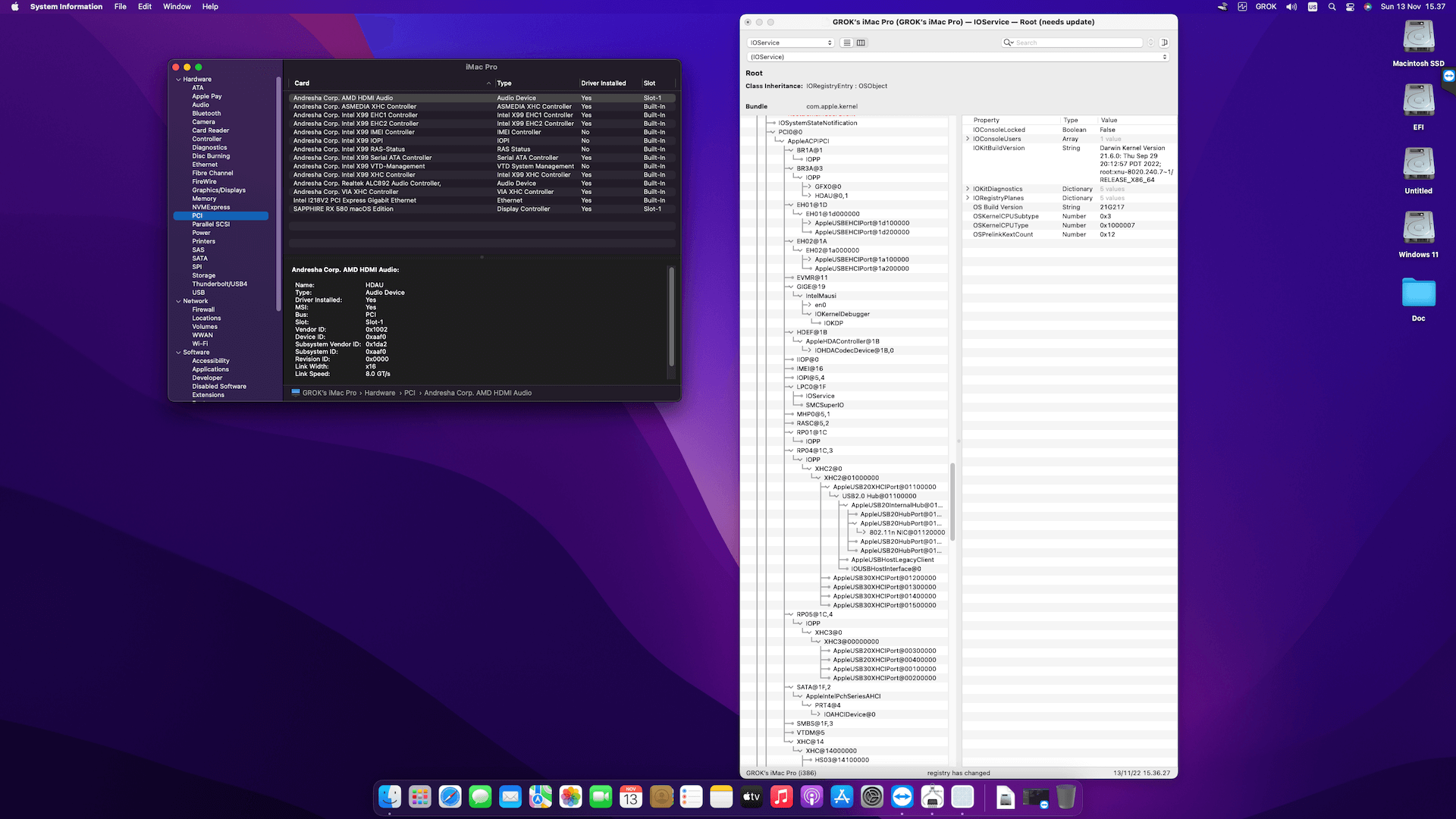 MSI X99S SLI PLUS + Intel Core i7 5930K + Sapphire RX 580   OpenCore 9