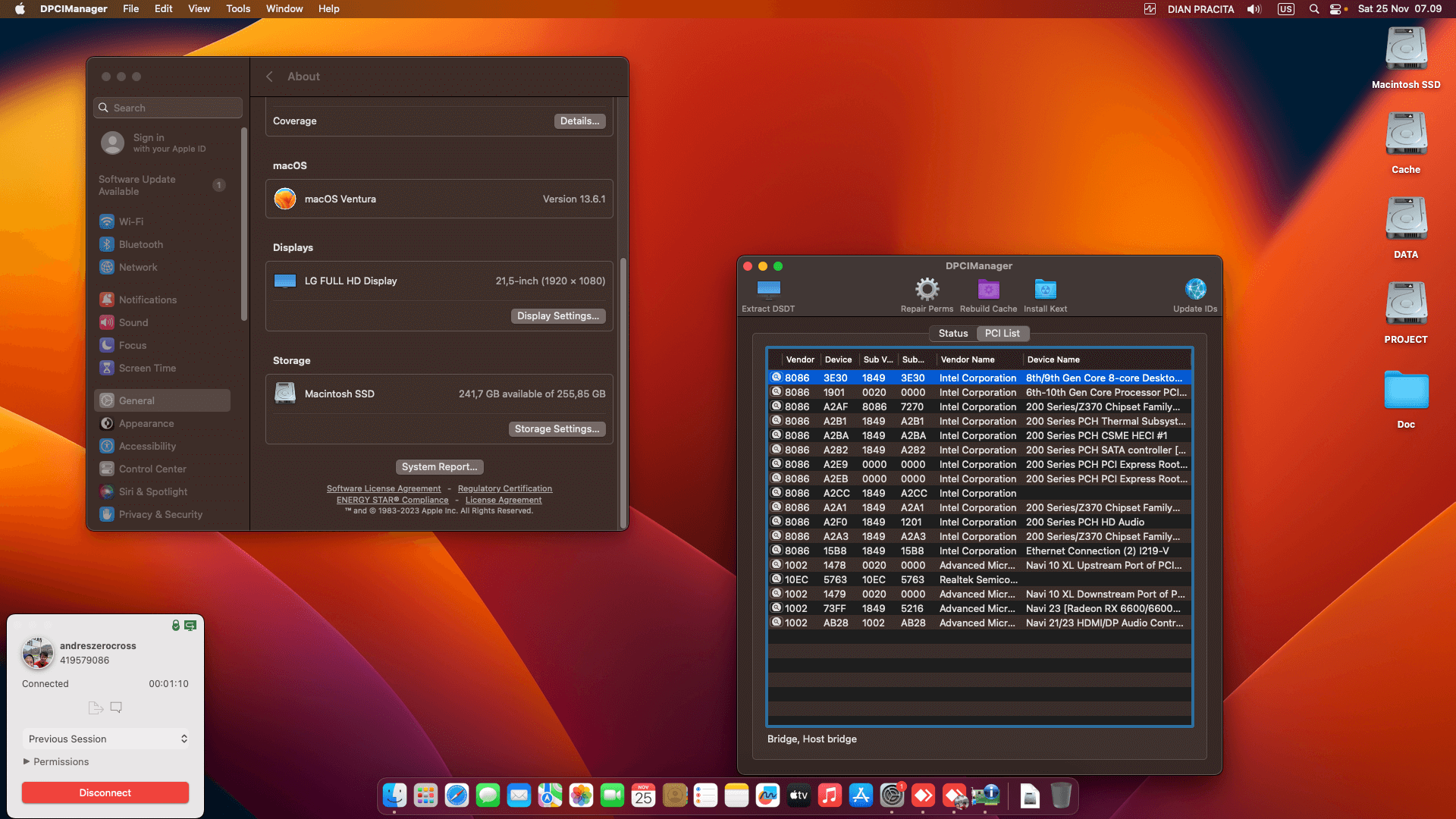 Asrock B365M Phantom Gaming 4 + Intel Core i7 9700KF + Asrock RX 6600 XT   OpenCore 1