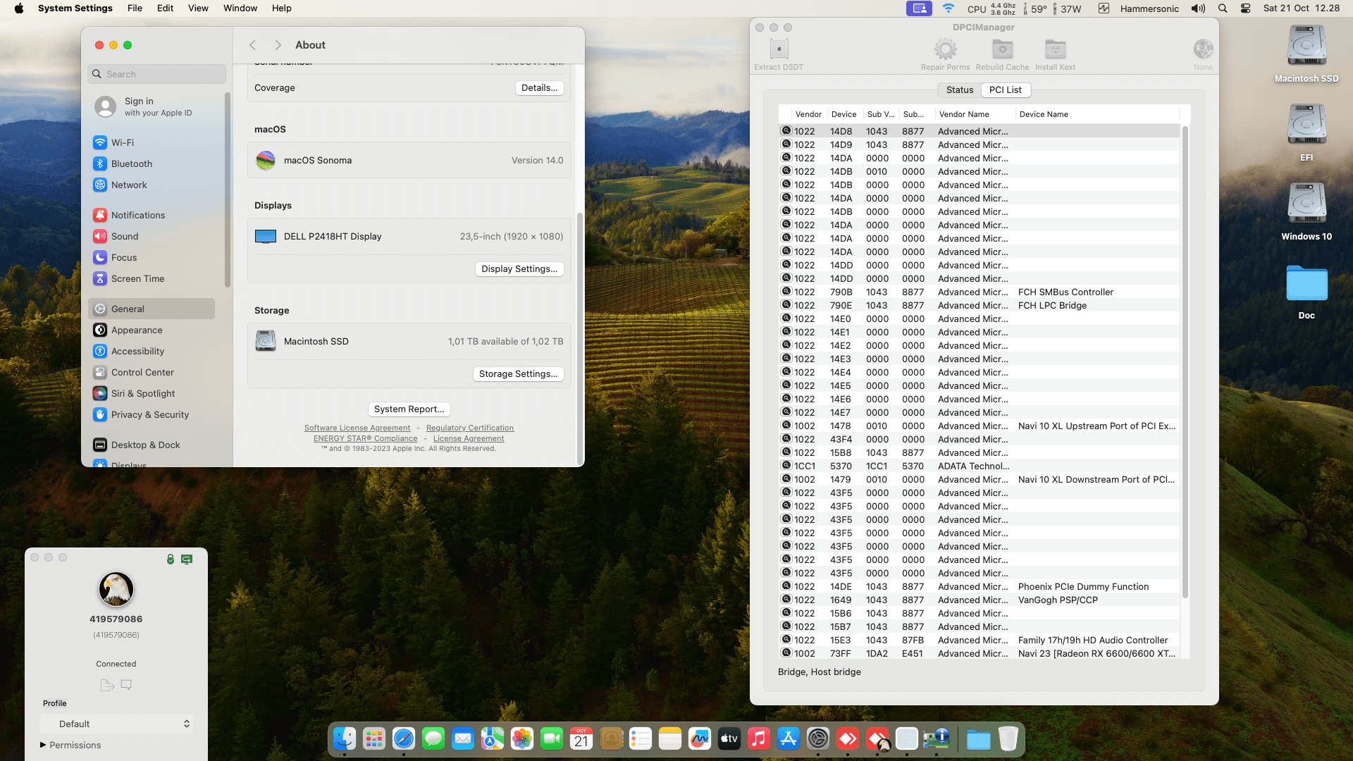 Asus Prime B650M A II + AMD Ryzen 9 7900X + Sapphire RX 6600   OpenCore 1