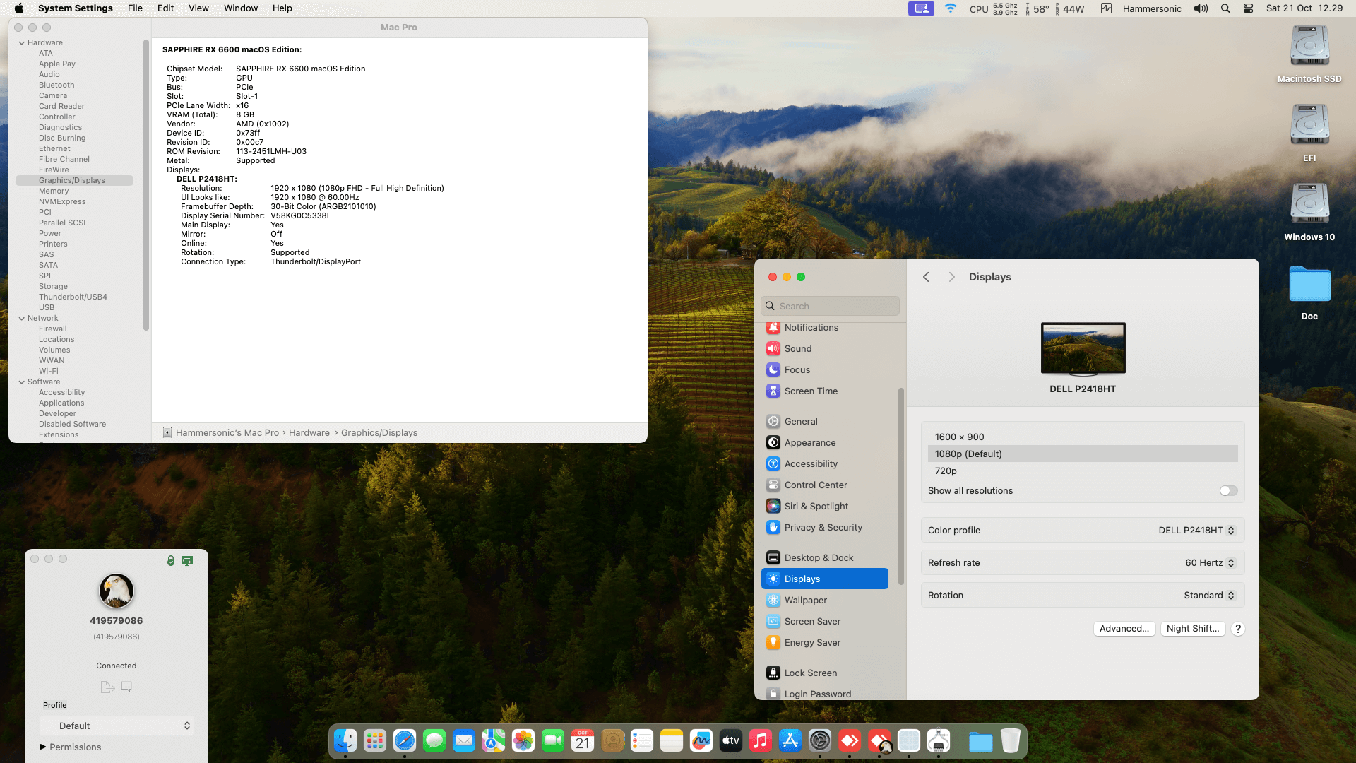 Asus Prime B650M A II + AMD Ryzen 9 7900X + Sapphire RX 6600   OpenCore 1