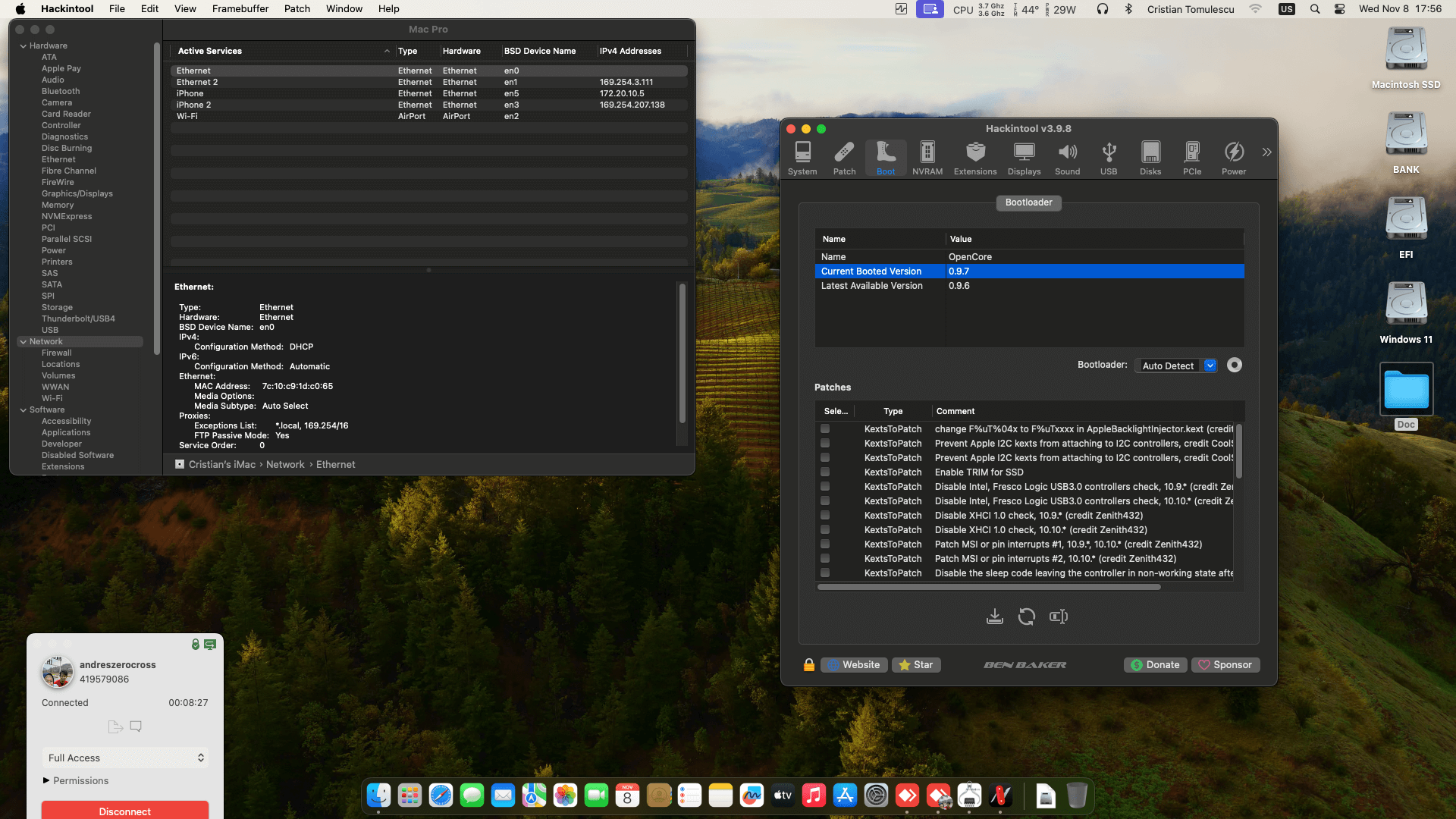 Asus ROG Crosshair VIII Dark Hero + AMD Ryzen 7 5800X + PowerColor RX 6700 XT   OpenCore 1