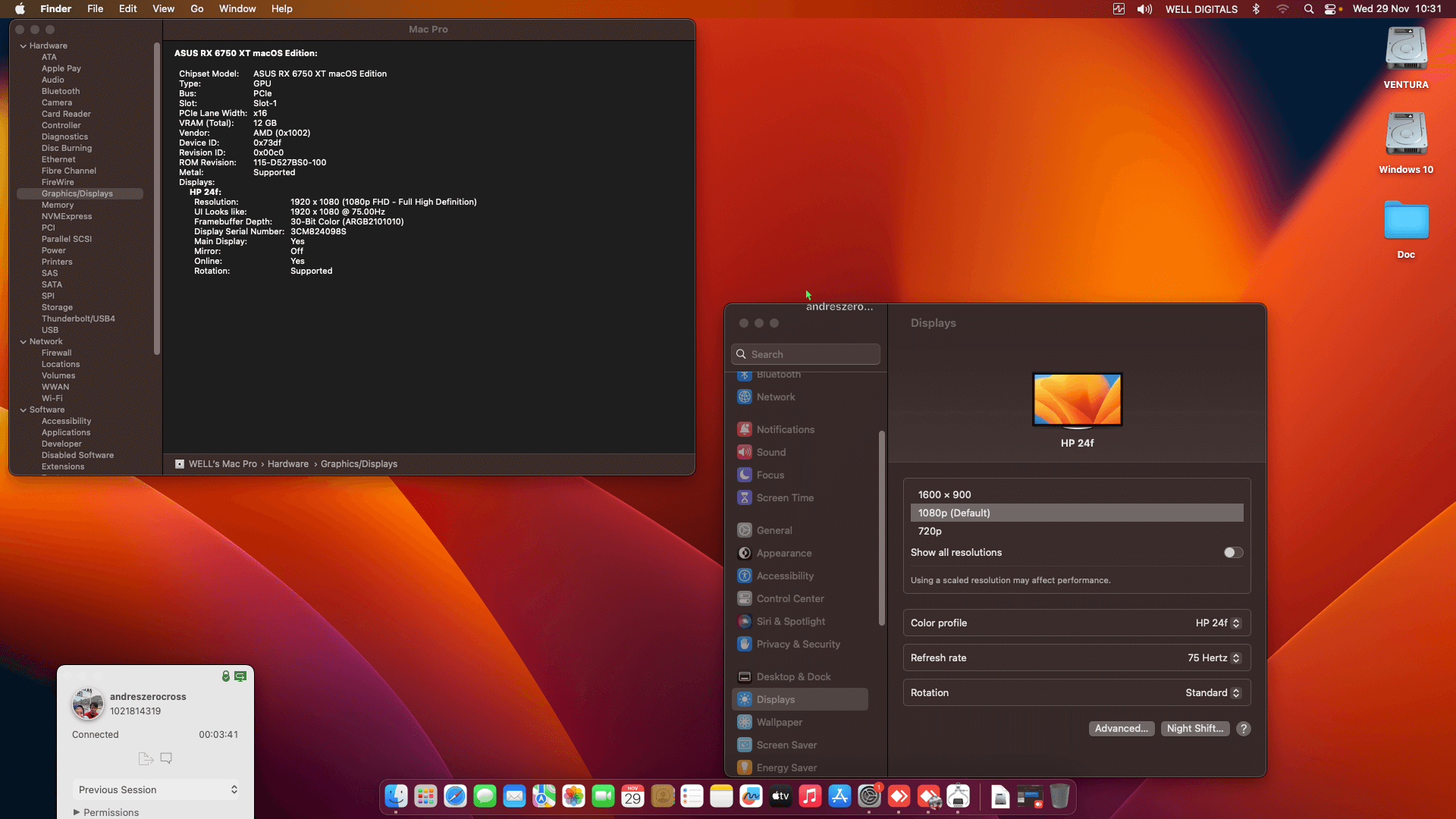 Asus ROG Strix Z790 E Gaming Wifi + Intel Core i9 13900K + Asus RX 6750 XT   OpenCore 1