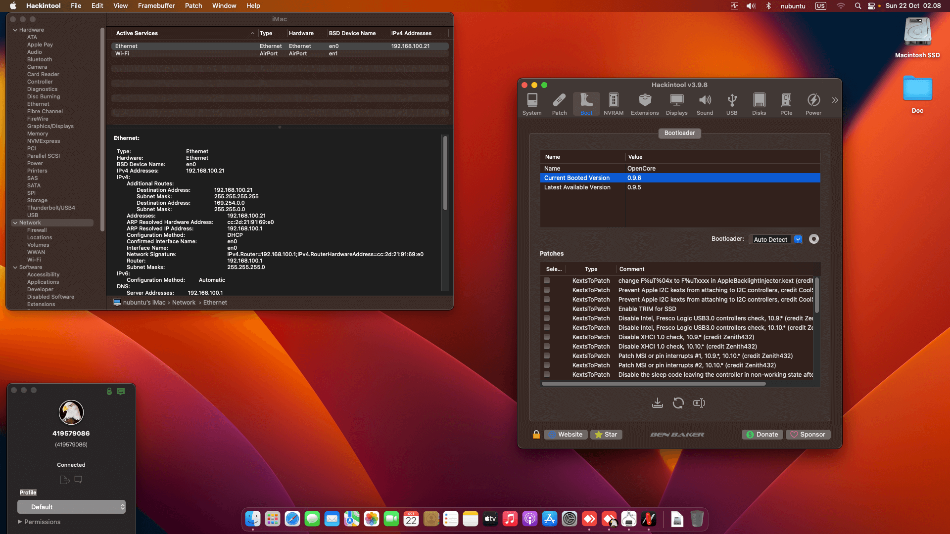 Gigabyte Z390 Aorus Master + Intel Core i7 8700 + PowerColor RX 550 OpenCore 1