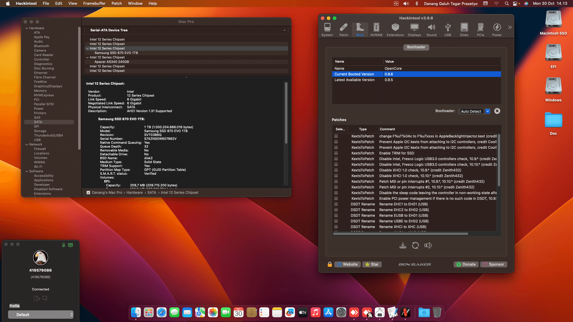 MSI H510M PRO E + Intel Core i5 10400F + Asus RX 6600   OpenCore 1