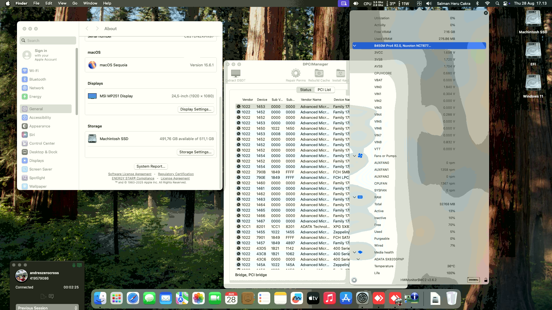 Asrock B450M Pro4 R2.0 + AMD Ryzen 7 2700 + Vurrion RX 580 2048SP   OpenCore 1