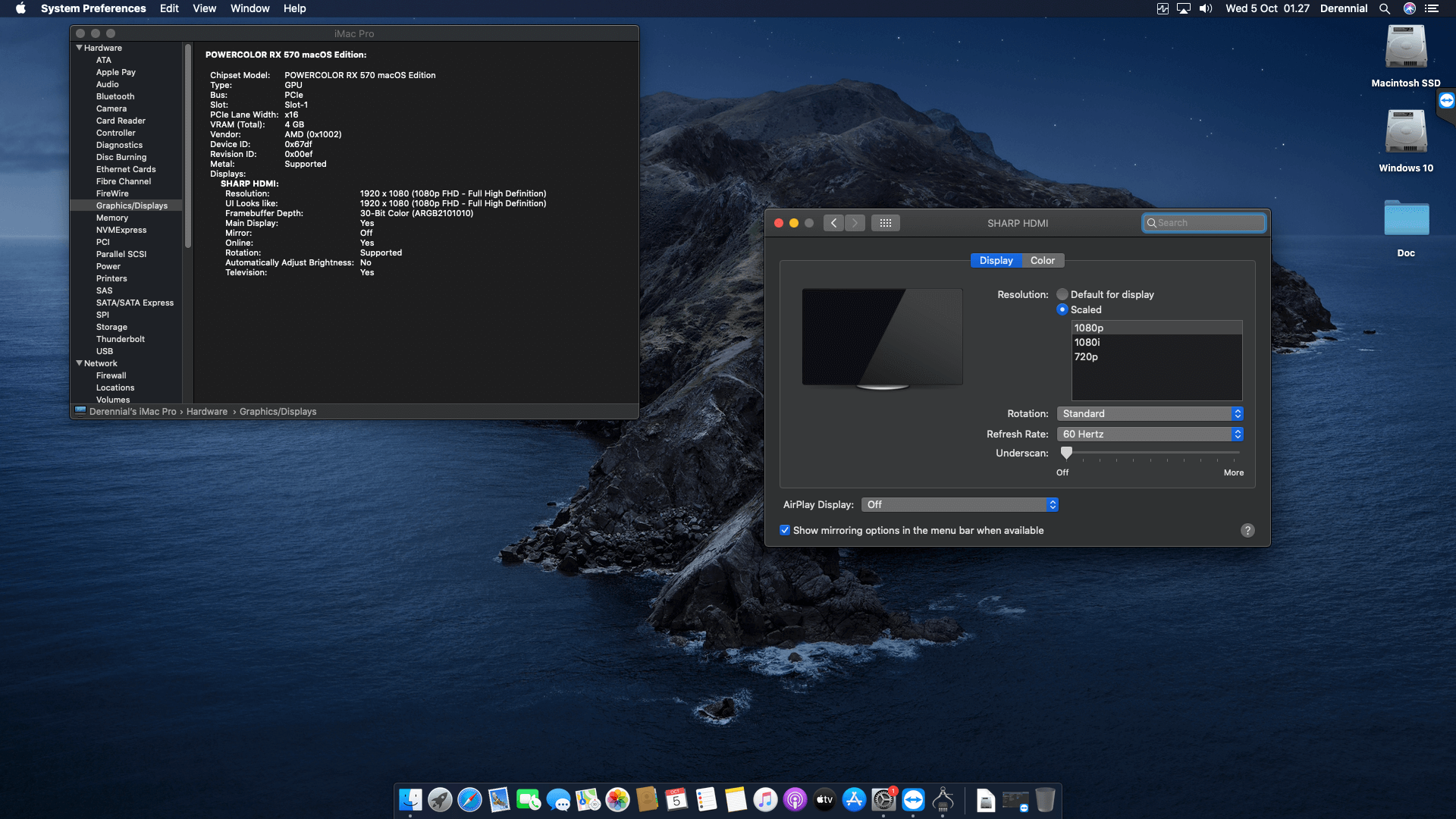 Gigabyte B560M DS3H V2 + Intel Core i5 10400F + PowerColor RX 570 OpenCore 4