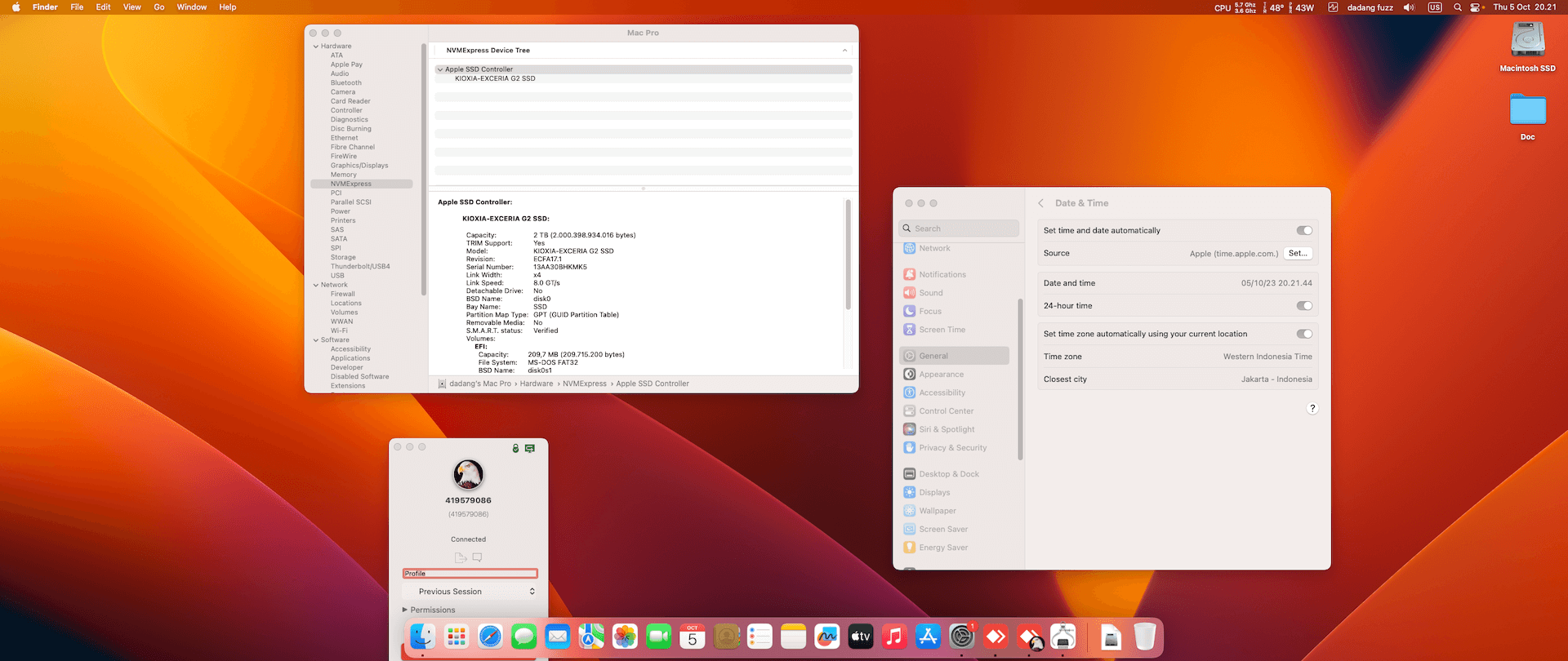 Asus TUF Gaming B650M PLUS WIFI + AMD Ryzen 9 7950X + Asus RX 6600   OpenCore 1