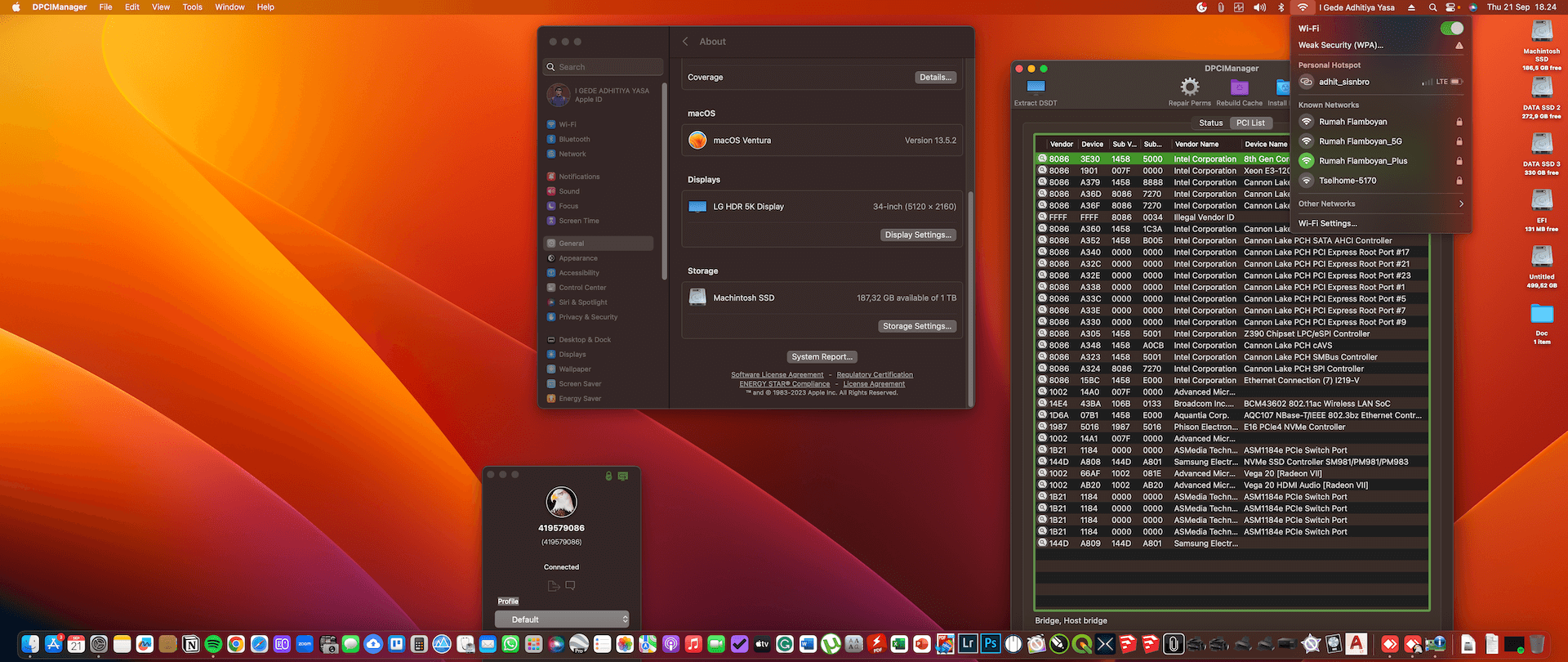 Gigabyte Z390 Aorus Xtreme + Intel Core i9 9900K + Power Color Radeon VII 2nd   OpenCore 1