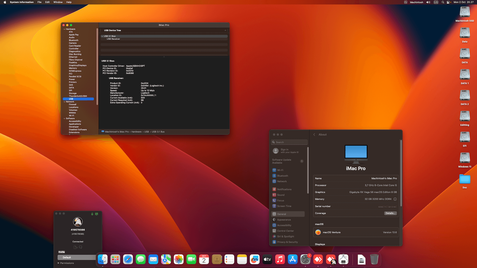 Gigabyte Z390 UD + Intel Core i5 9600K + Gigabyte Vega 56 2nd   OpenCore 1