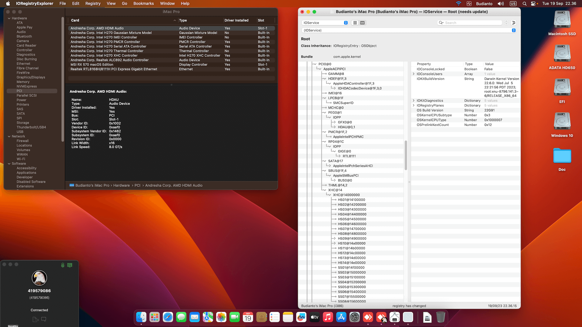 MSI H270 A PRO + Intel Core i5 6500 + MSI RX 570   OpenCore 1