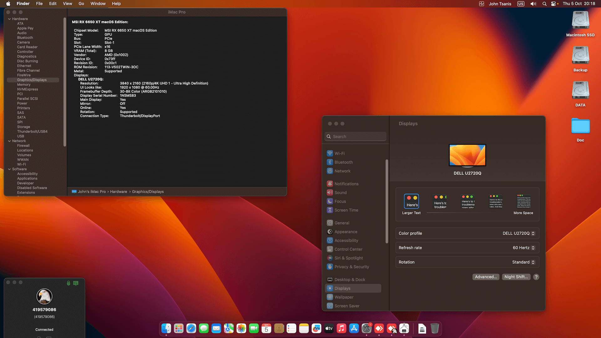 MSI Z87 G45 Gaming + Intel Core i7 4770K + MSI RX 6650 XT   OpenCore 1
