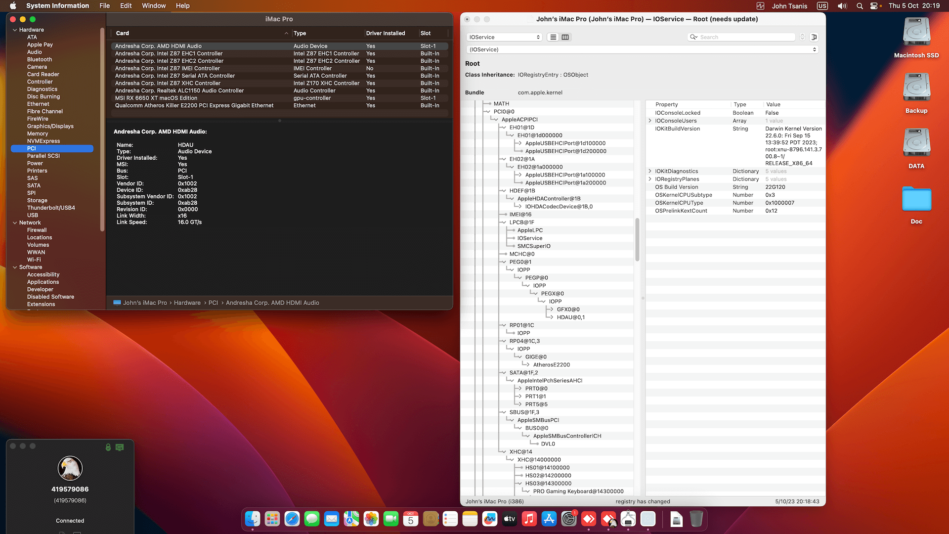 MSI Z87 G45 Gaming + Intel Core i7 4770K + MSI RX 6650 XT   OpenCore 1