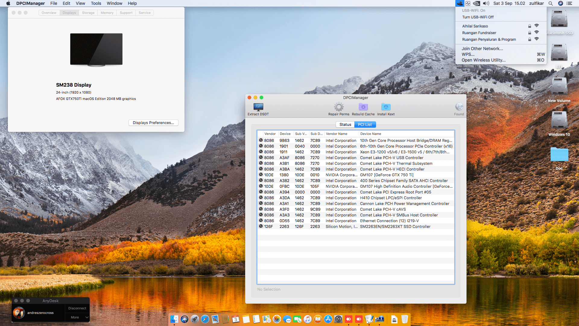 MSI H410M PRO VH + Intel Core i3 10105F + Afox GTX 750Ti   OpenCore 1