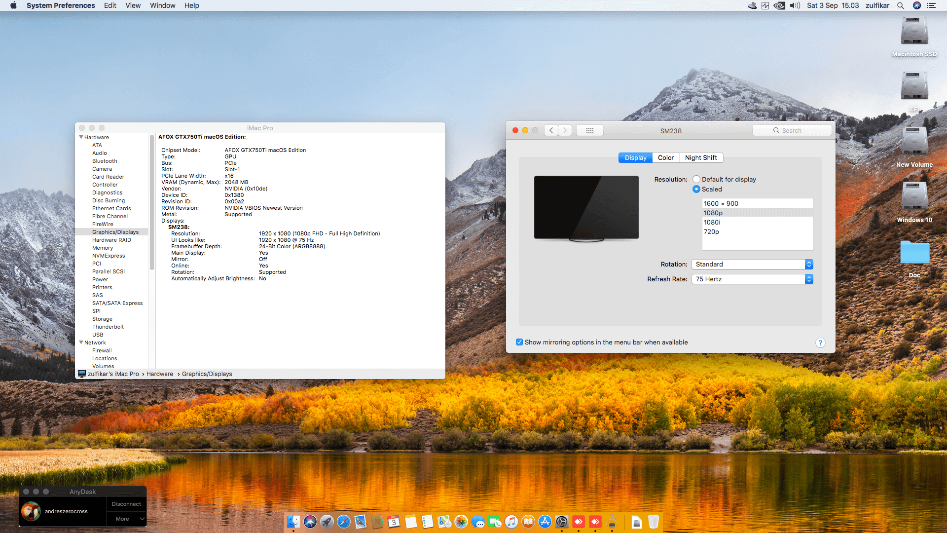 MSI H410M PRO VH + Intel Core i3 10105F + Afox GTX 750Ti   OpenCore 1