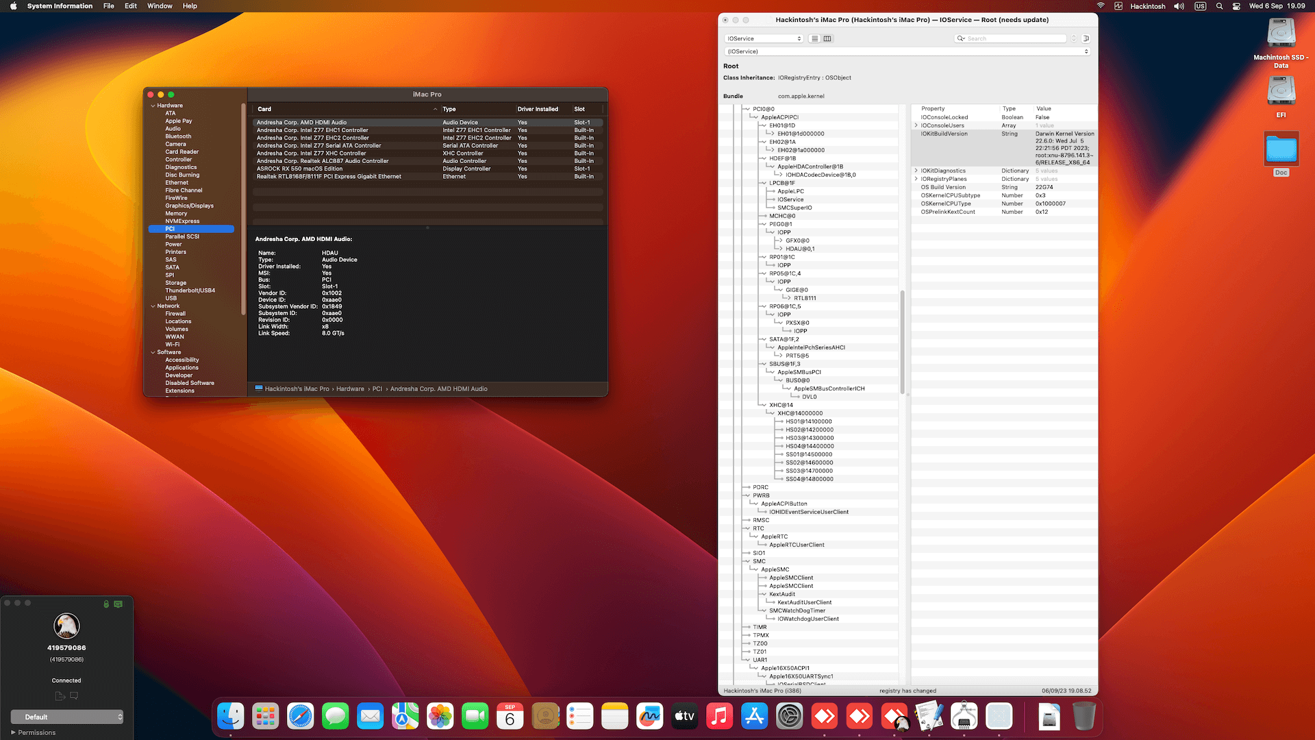 Asus P8Z77 V LX + Intel Core i5 3470 + Asrock RX 550   OpenCore 1