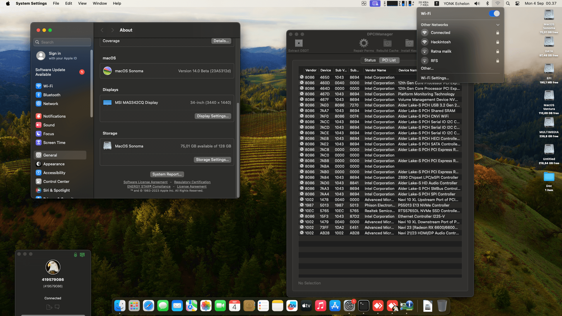 Asus TUF Gaming Z690 PLUS WIFI D4 + Intel Core i5 12400F + Sapphire RX 6600   OpenCore 1