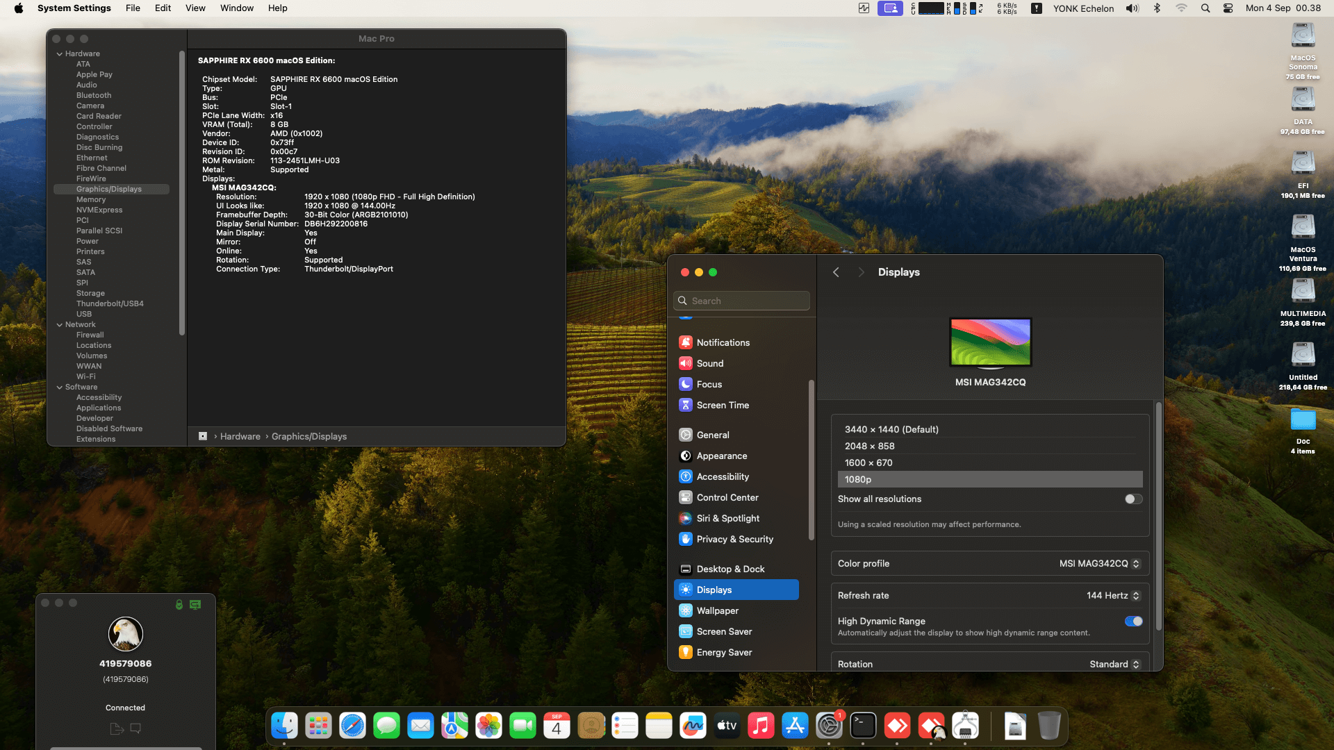 Asus TUF Gaming Z690 PLUS WIFI D4 + Intel Core i5 12400F + Sapphire RX 6600   OpenCore 1