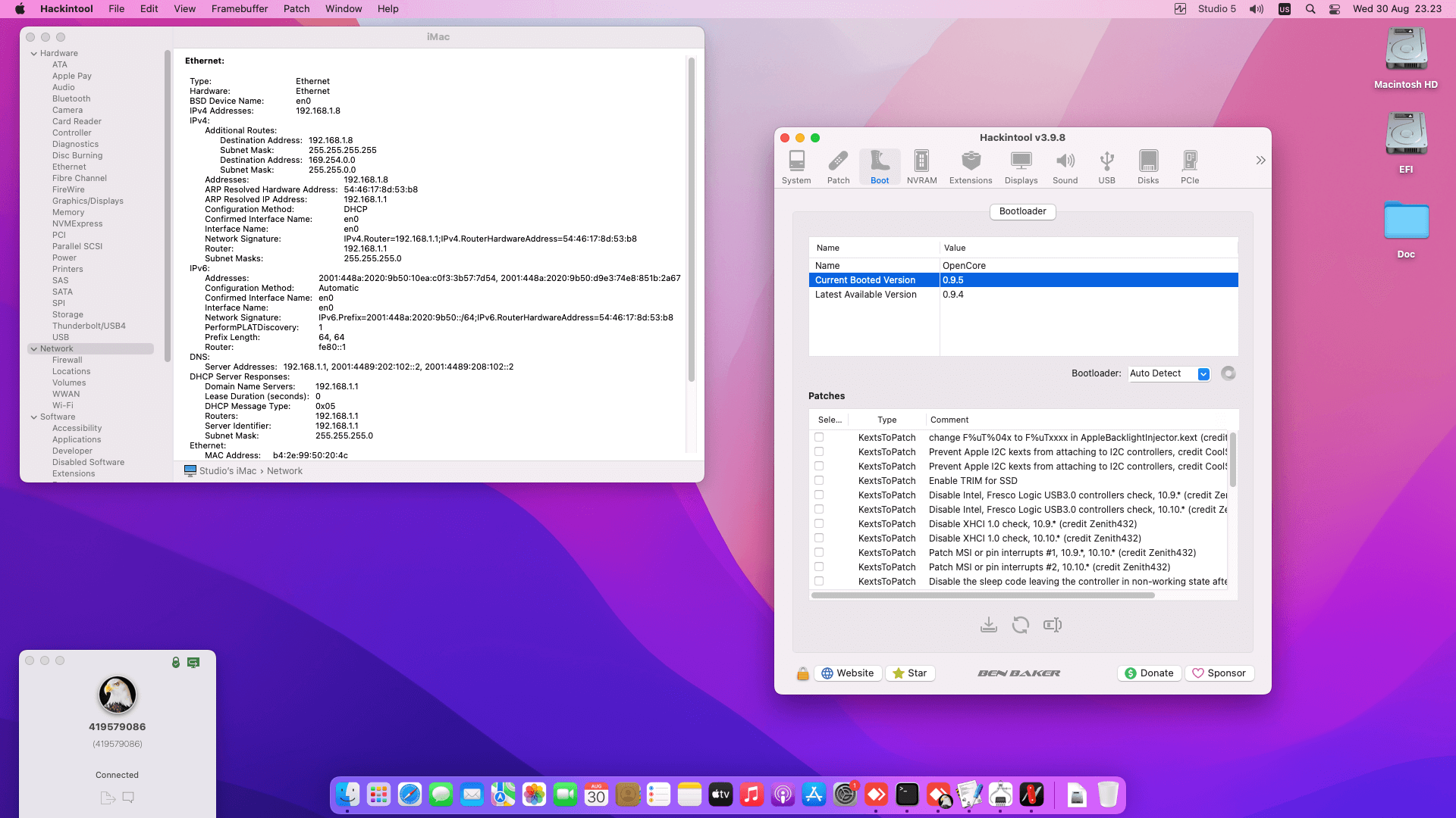 Gigabyte GA H81M SP2H + Intel Core i7 4790 + Biostar RX 560 OpenCore 1