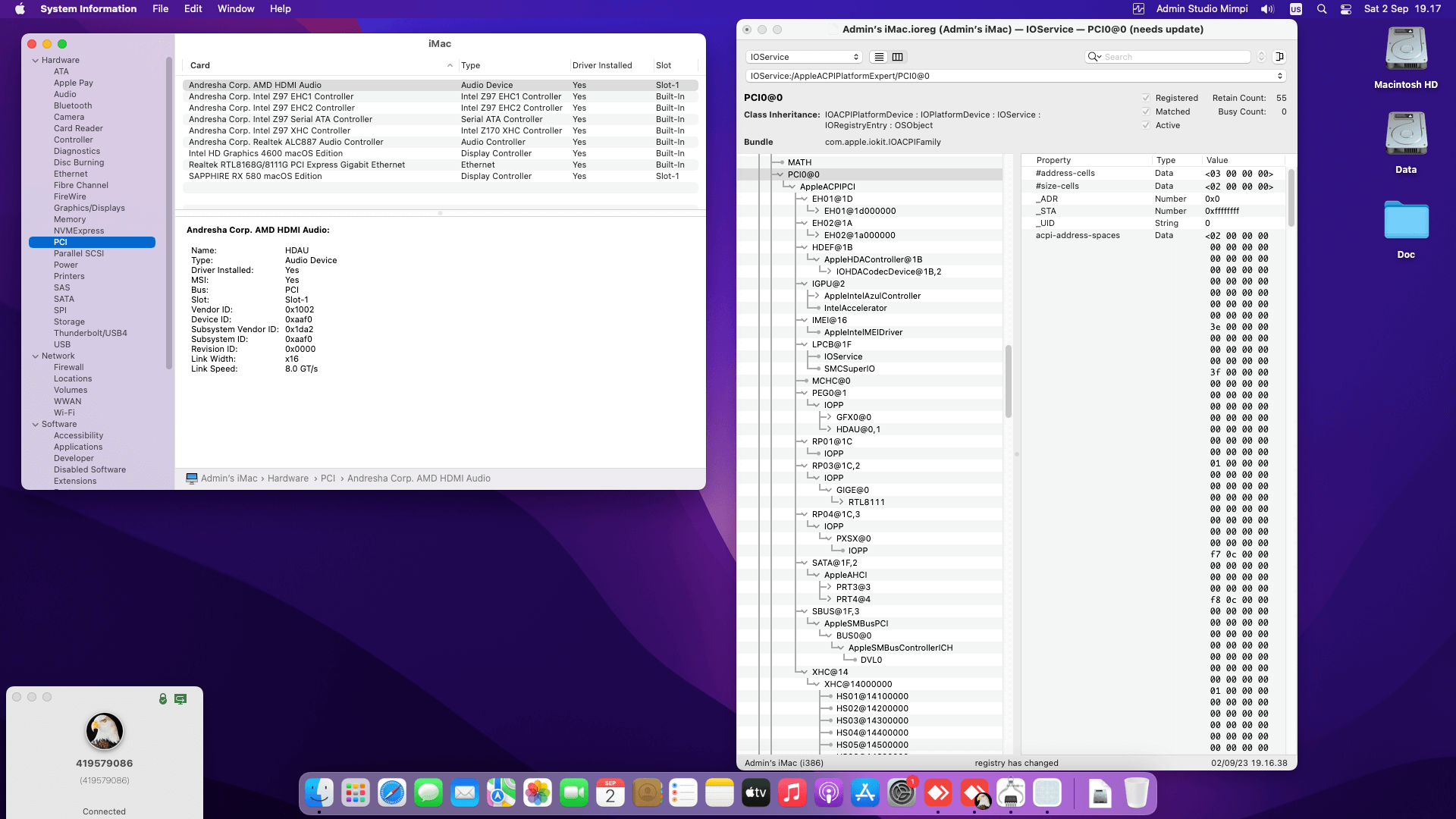 Gigabyte GA Z97 HD3 + Intel Core i7 4790 + Sapphire Pulse RX 580 2nd OpenCore 1