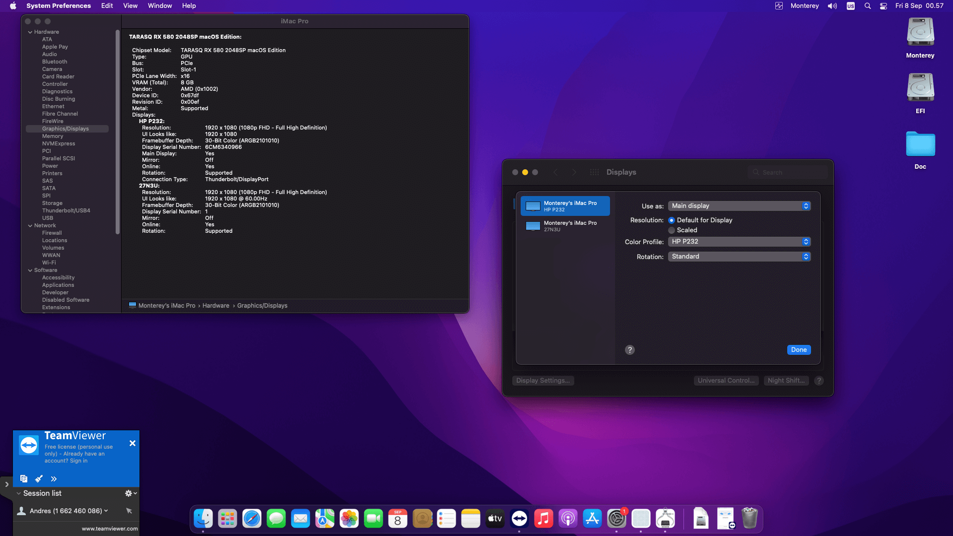 J&W JW Z77A ProX + Intel Core i3 2100 + Tarasq RX 580 2048SP OpenCore 1